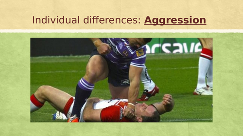 OCR A Level PE Year 1 Sport Psychology - Aggression