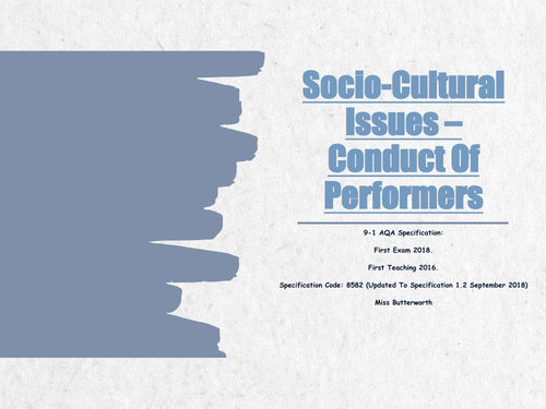 AQA 9-1 GCSE PE - Socio-cultural Issues - Ethical Issues - Conduct Of Performers Revision Clock