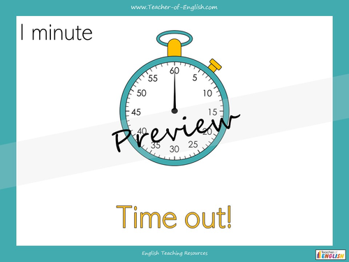 Just A Minute Starter Activity | Teaching Resources
