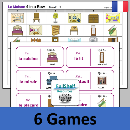 French House La Maison Games | Teaching Resources