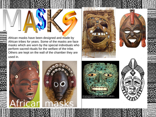 African Masks art project, suitable for home learning | Teaching Resources