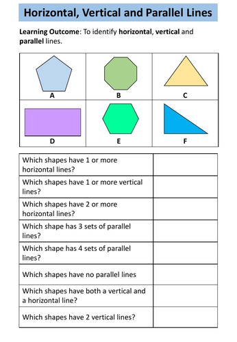 Geometry - AQA Entry Level 3 Maths | Teaching Resources