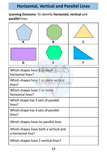 Geometry - AQA Entry Level 3 Maths | Teaching Resources