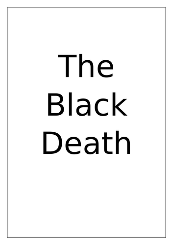 History The Black Death Plague Worksheets | Teaching Resources