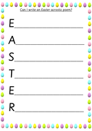 Easter Acrostic Poem KS1 | Teaching Resources