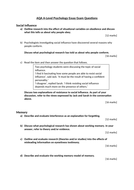 Psychology essay questions aqa image