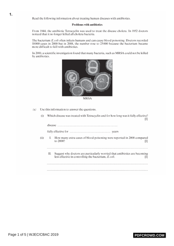 Antibiotics and Resistance