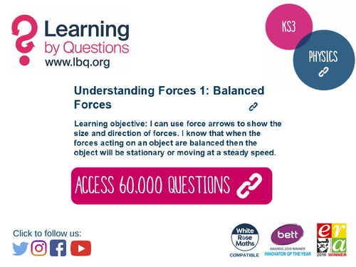 Ks3 Physics Forces And Motion Balanced Forces Teaching Resources 6295