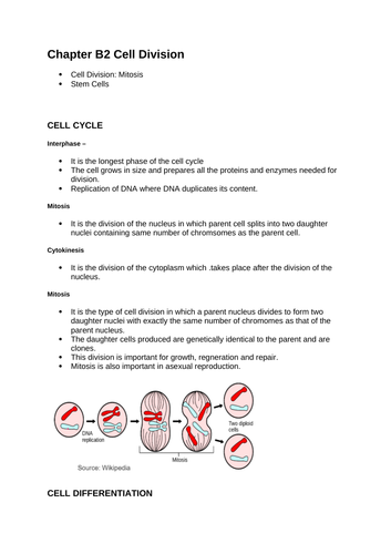 AQA Biology revision notes