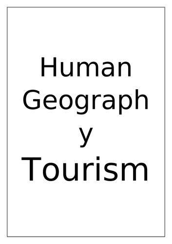 tourism geography test