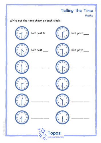 telling the time worksheets for ks1 ks2 teaching