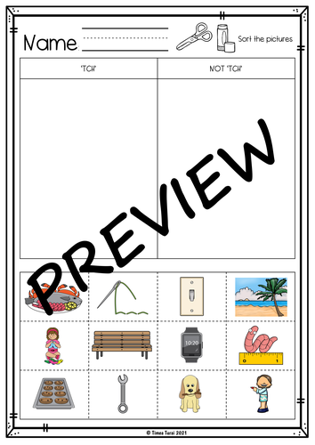 Phonics Worksheets and Activities 'TCH' Wordlist | Teaching Resources