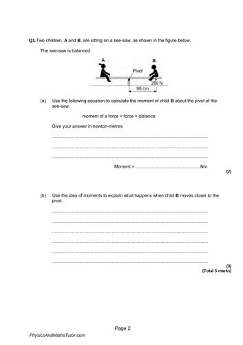 New 9 1 Aqa Gcse Physics P10 Forse And Motion Complete Revision 9847