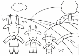 Three Billy Goats Gruff Story Pages | Teaching Resources