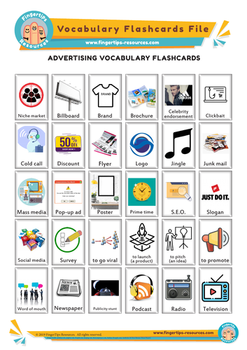 Advertising Vocabulary Flashcards