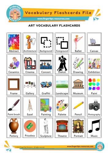 Art Vocabulary Flashcards