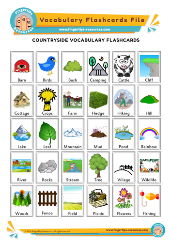 Countryside Vocabulary Flashcards