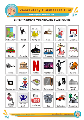 Entertainment Vocabulary Flashcards