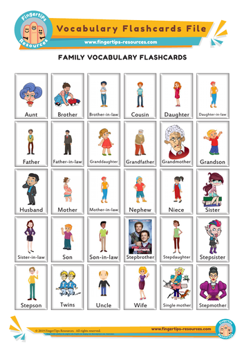 Family Vocabulary Flashcards