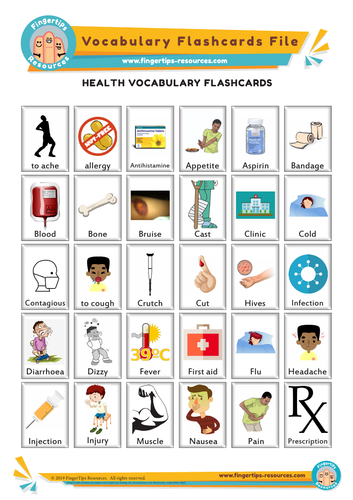Health & Illness Vocabulary Flashcards