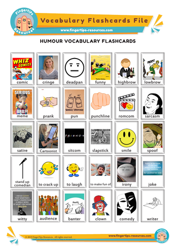 Humour Vocabulary Flashcards