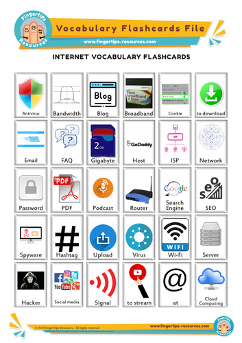 Internet Vocabulary Flashcards