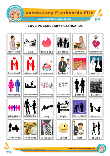 Love & Romance Vocabulary Flashcards