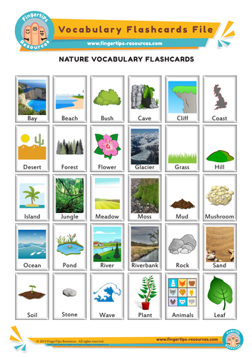 Nature Vocabulary Flashcards