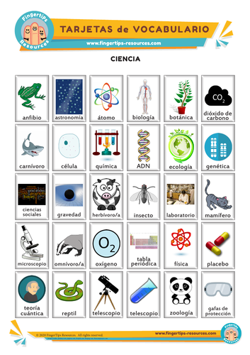 Ciencia - Vocabulary Flashcards