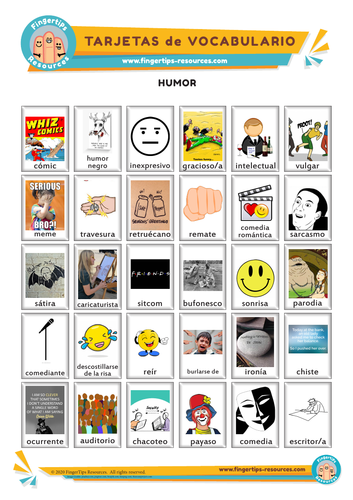 Humor Y Comedia - Vocabulary Flashcards