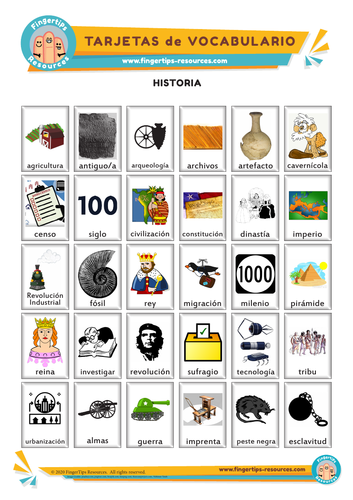 Historia y Pasado - Vocabulary Flashcards