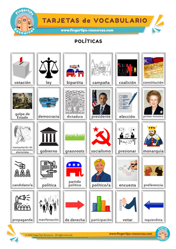 Políticas y Gobierno - Vocabulary Flashcards
