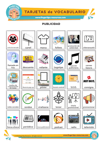 Publicidad - Vocabulary Flashcards