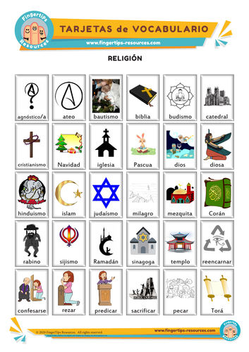 Religión - Vocabulary Flashcards