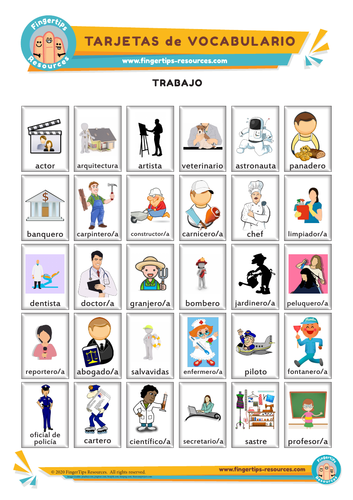 50 x Spanish Vocab Flashcards Bundle | Teaching Resources