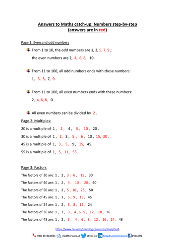 Maths catch-up for Students with EAL at KS3 and GCSE - numbers, basic ...