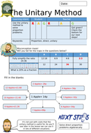 Unitary method worksheet | Teaching Resources