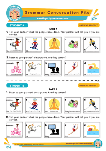 PRESENT PERFECT - Grammar Speaking