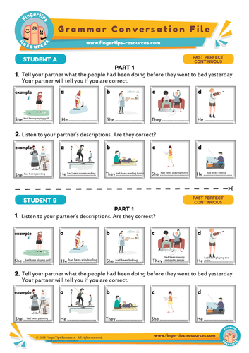 PAST PERFECT CONTINUOUS - Grammar Speaking