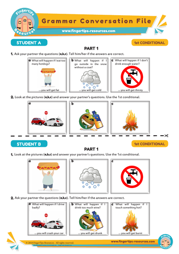 FIRST CONDITIONAL - Grammar Speaking