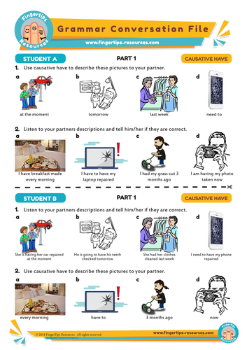 CAUSATIVE HAVE - Grammar Speaking