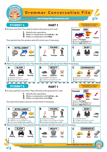 COMPARATIVES & SUPERLATIVES - Grammar Speaking