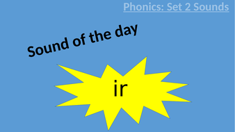 Phonics Powerpoint & Worksheet - ir sound | Teaching Resources