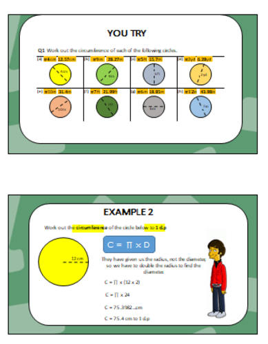 Circumference of A Circle- Home Learning Pack | Teaching Resources