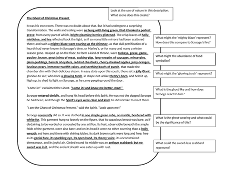 The Ghost of Christmas Past | Teaching Resources