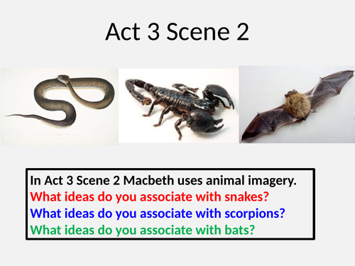 Act 3 Scene 2 Macbeth for home learning