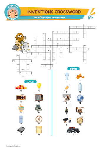 Great Inventions Vocabulary Crossword