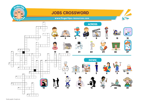Jobs Vocabulary Crossword