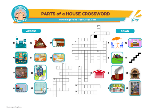 Parts & Rooms of a House Crossword
