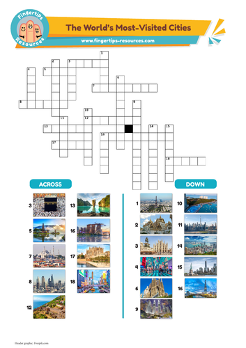 World’s Most-Visited Cities  Crossword